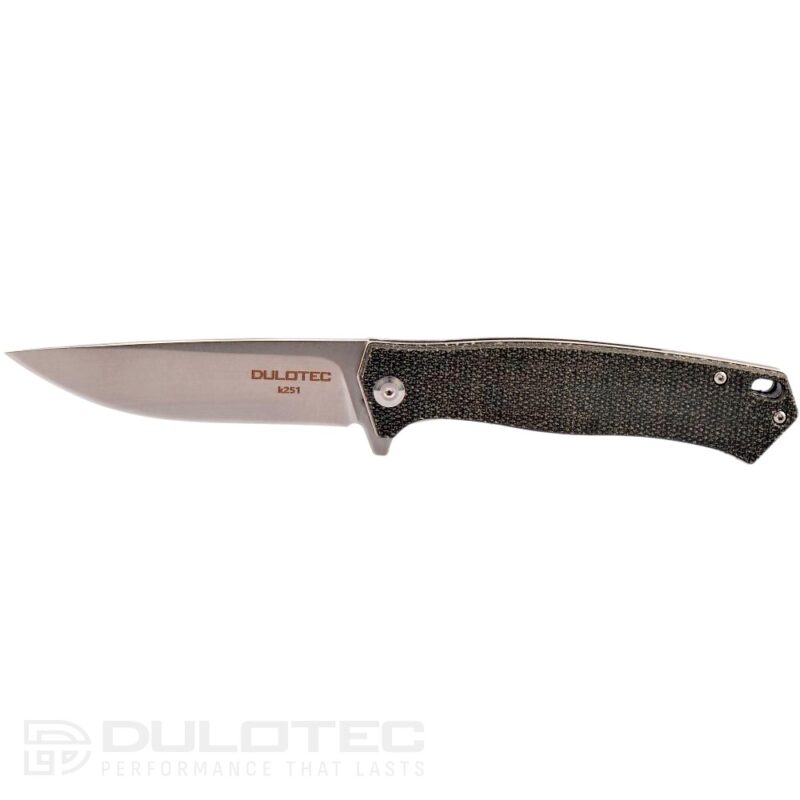 Dulotec K251-BK Folding Knife - Micarta handle and D2 tool steel » Dulotec.com