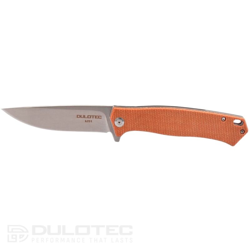 Dulotec K251-BR Folding Knife - Micarta handle and D2 tool steel » Dulotec.com