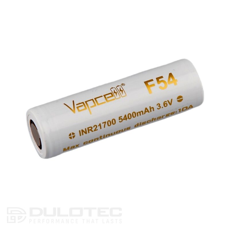 Vapcell 21700 F54 5400mAh 10A Battery » Dulotec.com