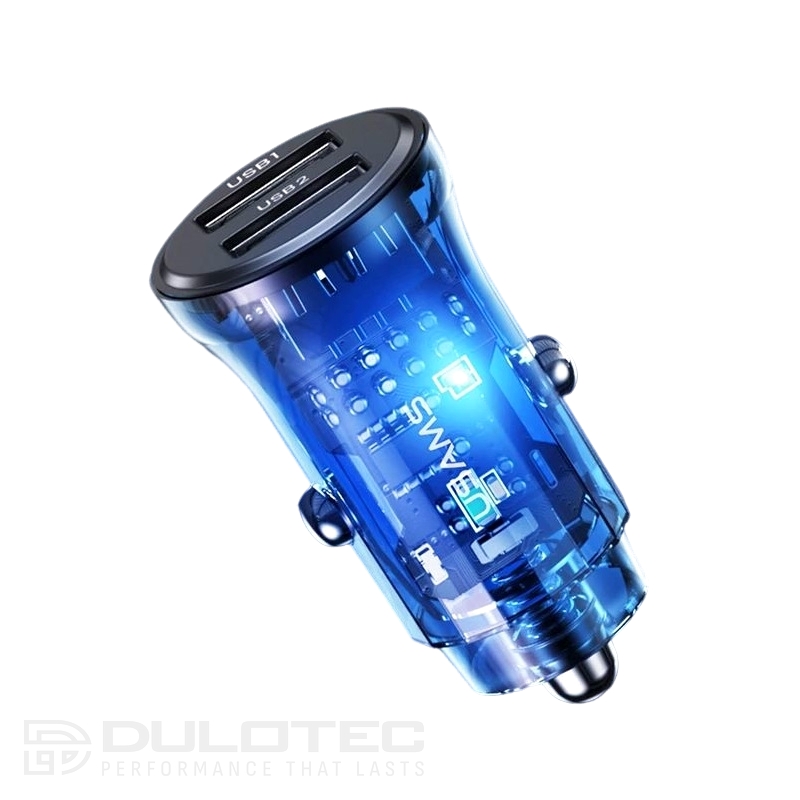Car Charger, USAMS US-CC162 C31 15W, 2 Outputs A+A CC162CC01 » Dulotec.com