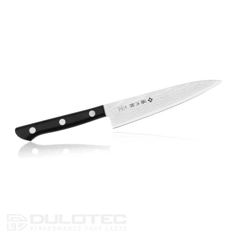 Tojiro DP Damascus Petty Knife 135 mm F-333 - VG10 - 37-layer laminate » Dulotec.com