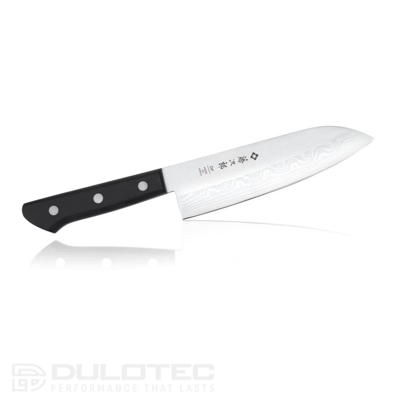 Tojiro DP Damascus Santoku Knife 170 mm F-331 - VG10 - 37-layer laminate » Dulotec.com