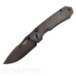 Dulotec K261-BL Folding Knife with a G10 handle featuring a carbon coating and D2 steel » Dulotec.com