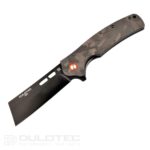 Dulotec K261-BK Folding Knife with a G10 handle featuring a carbon coating and D2 steel » Dulotec.com