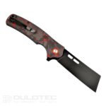 Dulotec K261-RD folding knife with a G10 handle featuring a carbon coating and D2 steel » Dulotec.com