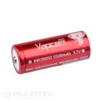 Vapcell 26650 5500mAh 20A Battery with a Protruding Positive Terminal » Dulotec.com