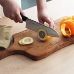 Fuji Cutlery Santoku Kitchen Knife FC-680 Wisteria—Black » Dulotec.com