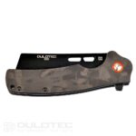 Dulotec K261-BK Folding Knife with a G10 handle featuring a carbon coating and D2 steel » Dulotec.com