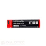Vapcell Dulotec 18650 M35 3500mAh USB-C Battery with Raised Positive Terminal and Protection » Dulotec.com