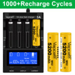 Vapcell M52 21700 5200mAh Battery with Protection and Raised Positive Terminal » Dulotec.com