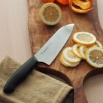 Fuji Cutlery Santoku Kitchen Knife FC-680 Wisteria—Black » Dulotec.com