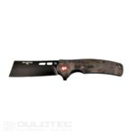Dulotec K261-BK Folding Knife with a G10 handle featuring a carbon coating and D2 steel » Dulotec.com