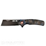 Dulotec K261-BL Folding Knife with a G10 handle featuring a carbon coating and D2 steel » Dulotec.com