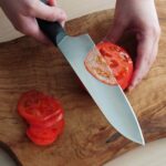 Fuji Cutlery Santoku Kitchen Knife FC-680 Wisteria—Black » Dulotec.com