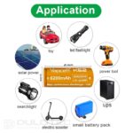 Vapcell 26650 K62 6200mAh 15A Battery with a Protruding Positive Terminal » Dulotec.com