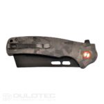 Dulotec K261-BK Folding Knife with a G10 handle featuring a carbon coating and D2 steel » Dulotec.com