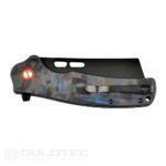 Dulotec K261-BL Folding Knife with a G10 handle featuring a carbon coating and D2 steel » Dulotec.com