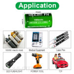 Vapcell 18350 F14 Battery, 1400 mAh, 3A » Dulotec.com