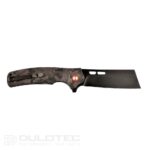 Dulotec K261-BK Folding Knife with a G10 handle featuring a carbon coating and D2 steel » Dulotec.com