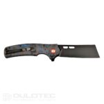 Dulotec K261-BL Folding Knife with a G10 handle featuring a carbon coating and D2 steel » Dulotec.com