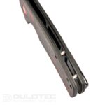 Dulotec K261-RD folding knife with a G10 handle featuring a carbon coating and D2 steel » Dulotec.com