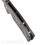 Dulotec K261-BL Folding Knife with a G10 handle featuring a carbon coating and D2 steel » Dulotec.com