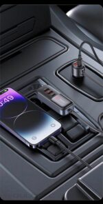 Car Charger, USAMS S-CC213 C40 165W, 2 USB-C + 3 USB-A PPS, 5 Outputs CC213CC01 » Dulotec.com