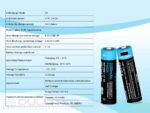 Vapcell P1422A 14500 2250mAh 1.5V AA Battery with Protection and USB-C Charging » Dulotec.com