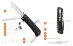 Ruike LD32B Multi-Tool with Knife - 13 Tools » Dulotec.com