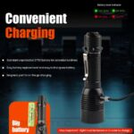 Dulotec Guardian Tactical Flashlight, 1,800 lumens, 700 meters, 5,200 mAh battery, magnetic charging, case » Dulotec.com
