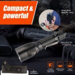 Dulotec Guardian Tactical Flashlight, 1,800 lumens, 700 meters, 5,200 mAh battery, magnetic charging, case » Dulotec.com