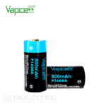 Vapcell P1608A 16340 800mAh Battery with Protection and Micro USB Charging » Dulotec.com