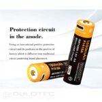 Vapcell P1418A 14500 1800mAh 1.5V Battery with Protection and Micro USB Charging » Dulotec.com