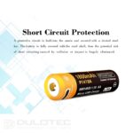 Vapcell P1418A 14500 1800mAh 1.5V Battery with Protection and Micro USB Charging » Dulotec.com