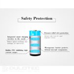 Vapcell P1608A 16340 800mAh Battery with Protection and Micro USB Charging » Dulotec.com