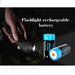 Vapcell P1608A 16340 800mAh Battery with Protection and Micro USB Charging » Dulotec.com