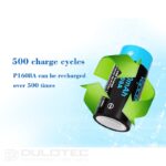 Vapcell P1608A 16340 800mAh Battery with Protection and Micro USB Charging » Dulotec.com