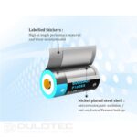 Vapcell P1608A 16340 800mAh Battery with Protection and Micro USB Charging » Dulotec.com