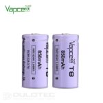 Vapcell 16340 T8 850 mAh 3A Battery » Dulotec.com
