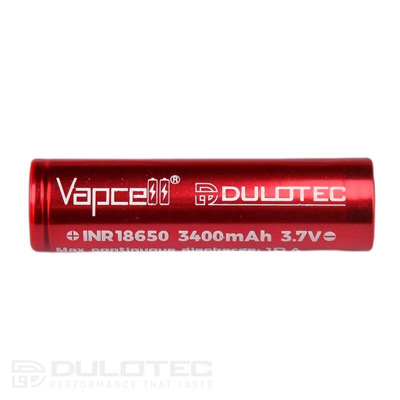 Vapcell Dulotec 18650 3400mAh 10A/25A Battery » Dulotec.com