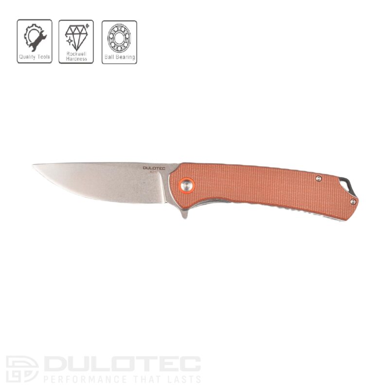 Dulotec K211 Folding Knife - Brown 8Cr13Mov Stainless Steel » Dulotec.com