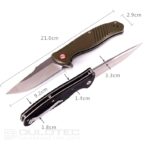 Dulotec K222 Folding Knife - Black 8Cr14Mov Stainless Steel » Dulotec.com