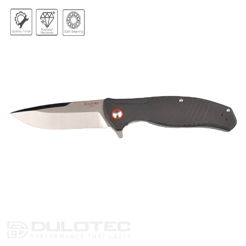 Dulotec K222 Folding Knife - Black 8Cr14Mov Stainless Steel » Dulotec.com