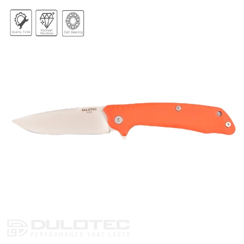 Dulotec K223 Folding Knife - Orange 5Cr14Mov Stainless Steel » Dulotec.com