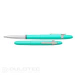 Fisher Space Pen Antimicrobial Raw Brass Cap-O-Matic ballpoint pen with chrome-plated clip, model M4RAW, in a gift box » Dulotec.com