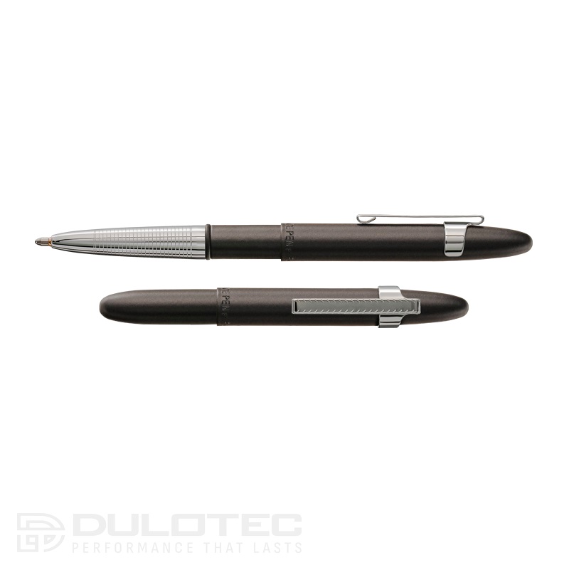 Fisher Space Pen Matte Black Bullet with Chrome Finger Grip 400BC-CL » Dulotec.com