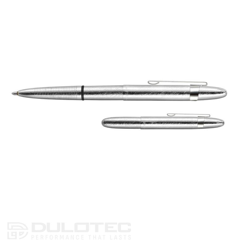 Fisher Space Pen Brushed Chrome Bullet 400BRCCL Ballpoint Pen with Clip in a Gift Box » Dulotec.com