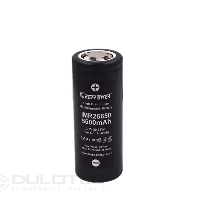 Keeppower 26650 5500mAh High-Discharge Battery » Dulotec.com