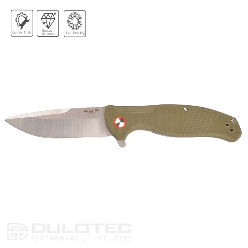 Dulotec K222 Folding Knife - Green 8Cr14Mov Stainless Steel » Dulotec.com