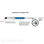 Fisher Space Pen Tahitian Blue Bullet ballpoint pen with chrome clip, 400TBLCL, in a gift box » Dulotec.com